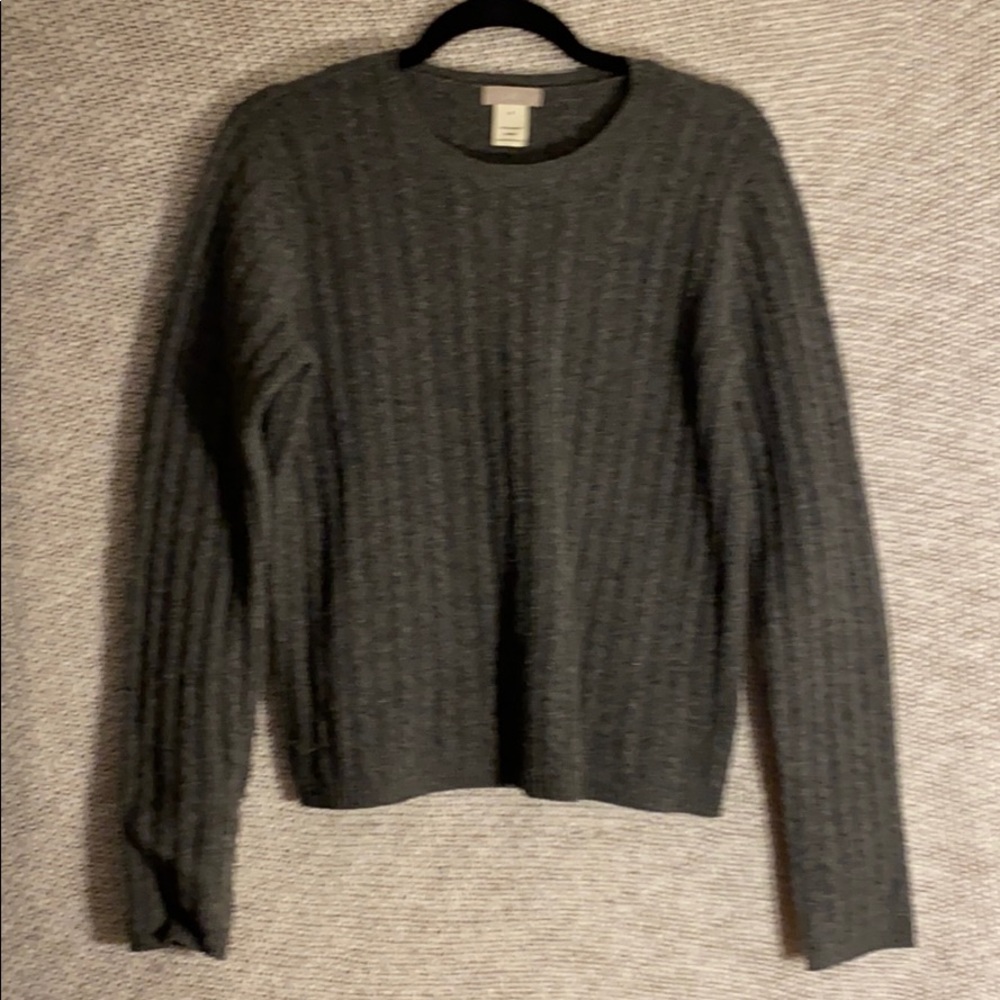 J Crew Knit Grey Crew Neck Sweater (S) - Picture 1 of 4